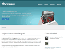 Tablet Screenshot of cepro.rs